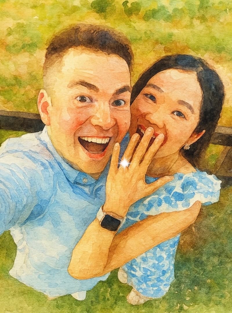 Shermaine and Szabi sharing a moment together